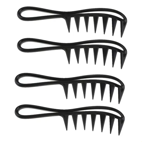 4 Peines Profesionales De Dientes Grandes Para Hombre.