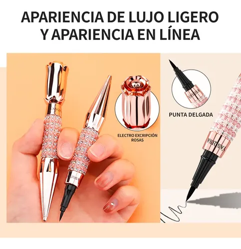 Set Maquillaje Ojos Rimel Transparente Cejas 4d