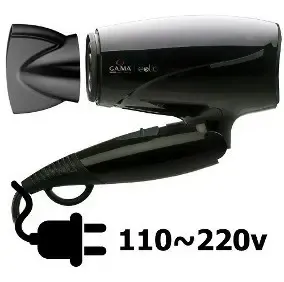 Secador De Pelo Gama Eolic Travel Plegable 1600w Ideal Viaje