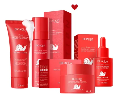 Kit Skincare Piel Madura Reafirmante Reparad Caracol Bioaqua