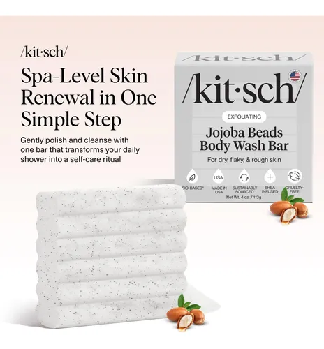 Barra De Baño Kitsch Con Perlas De Jojoba, Manteca De Karité