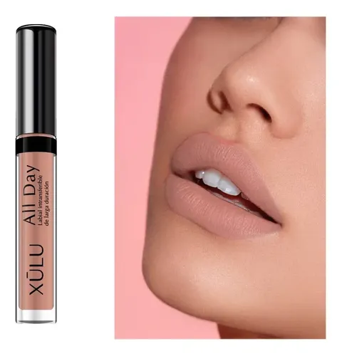 Labial Líquido Xúlu Cosméticos Nude Mate All Day Larga Duración