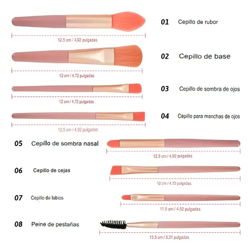 Kit De Maquillajes Básicos Infaltables Con Sombra Ruby Rose