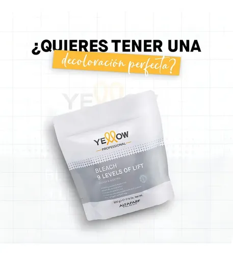 Decolorante Alfaparf Yellow Polvo 9 Tonos para Cabello