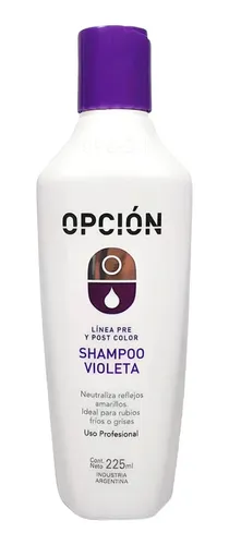 Shampoo X3 Silver Opción Violeta Matizador 225ml Full