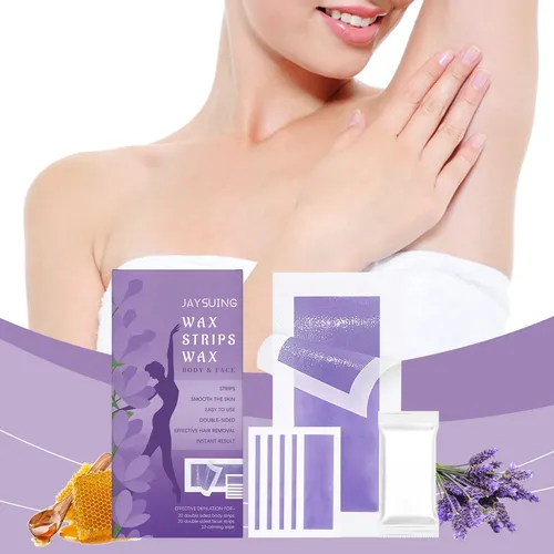 Bandas De Cera Para Rostro Y Cuerpo Con Cera De Abeja