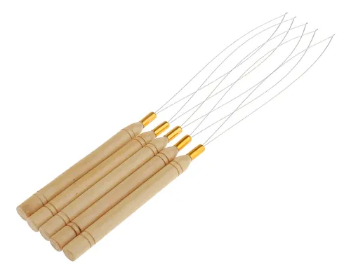 Gancho De Extensión Con Forma De Aguja Con Mango De Madera