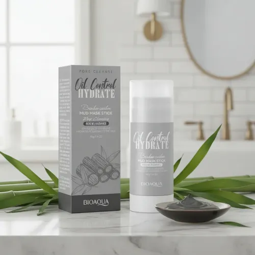 Mascarilla Facial Barra Stick Mud Mask Bioaqua Carbon Bamboo Tipo de piel Grasa