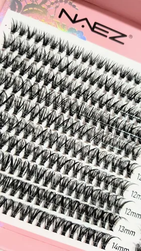 Kit Extensiones De Pestañas Diy Cluster Naez 2 Estilos