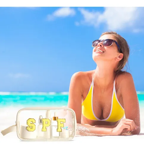 Bolsa De Maquillaje Kacctyen Clear Beach Swim, Impermeable,