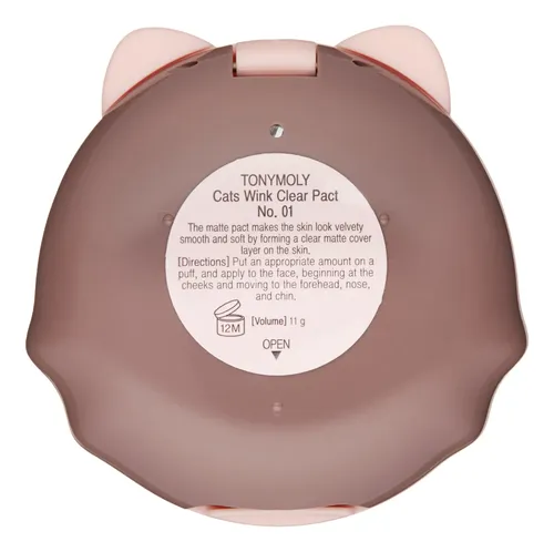 Polvo Compacto Tonymoly Cats Wink Clear Pact, 01 Clear Skin