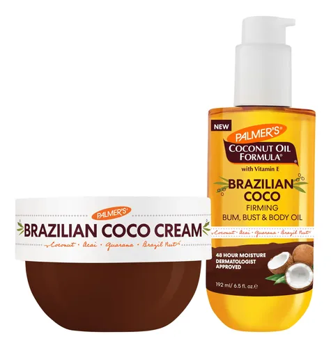 Manteca Y Aceite Reafirmante De Coco Brasileño Skin Care Duo