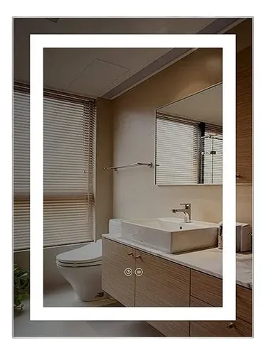 Espejo Rectangular Led 90x70cm Dimerizable