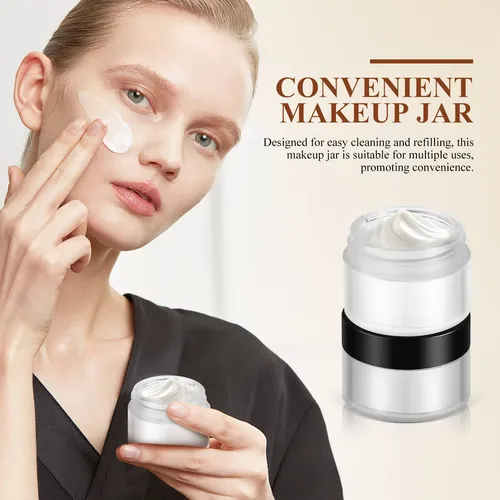 4 Envases Pequeños Con Tapa Para Exfoliante Corporal