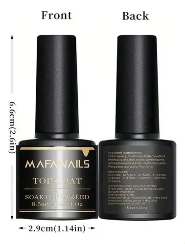 Jjwww)set De Esmaltes De Uñas En Gel Con Base De 8,5 Ml, 2 U