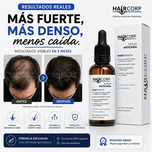 Haircorp Serum Anticaida X 2 + Masajeador Capilar De