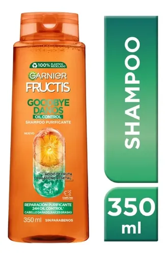 Shampoo Fructis Goodbye Daños Oil Control 350 Ml Garnier
