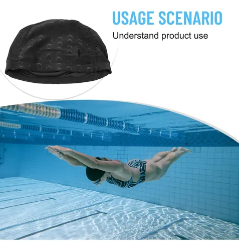 Gorro De Natación De Tela Para Piscina, Orejas, Gorro Para