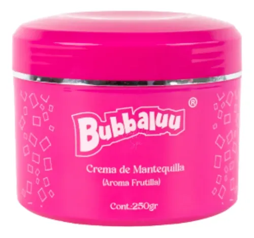 Crema De Mantequilla Corporal Hidratante Bubbaluu 250g Frutilla