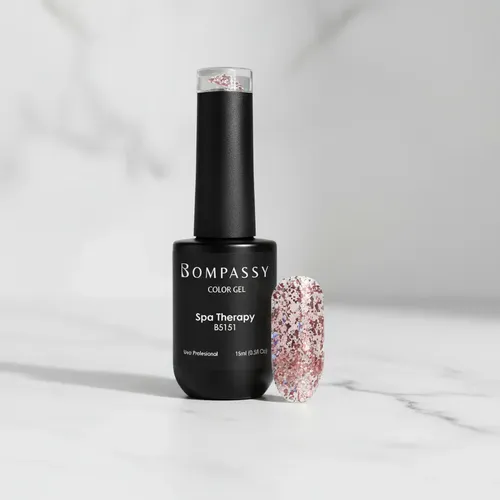 Esmalte Semipermanente Para Uñas Bompassy 15 Ml Color B5151 Spa Therapy