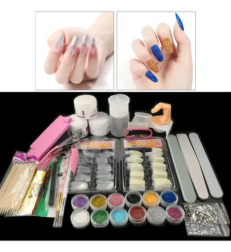 Pincel Con Purpurina Y Brocha De Cristal Acrílico Para Decor