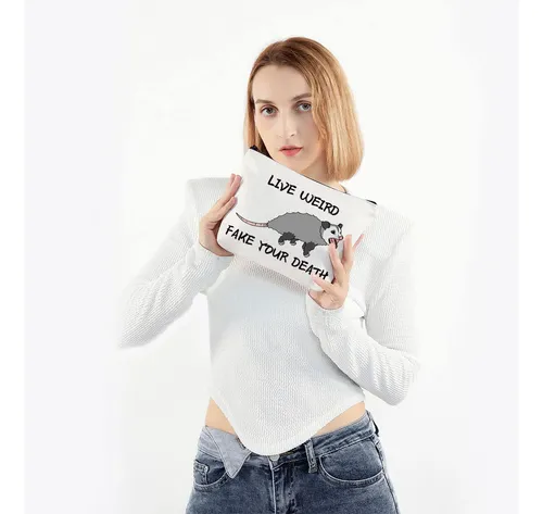Bolsa De Maquillaje Pwhaoo Funny Possum Live Weird Fake Your