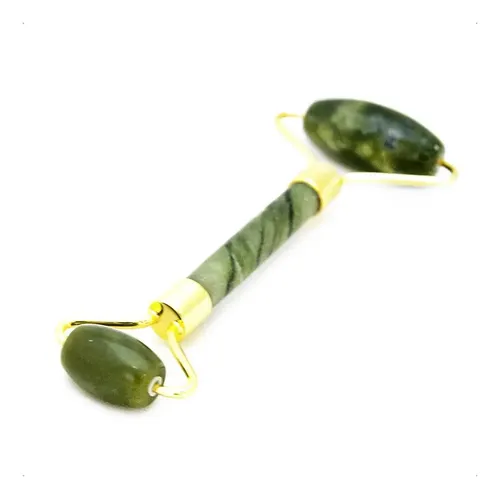 Rodillo Masajeador Facial Jade Duga D540 Verde Para Rostro