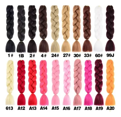 Extensiones Kanekalon Para Trenzas Africanas Rosa Bebé de 60cm