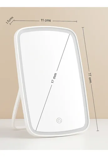 Espejo Led Regulable Táctil Portátil Recargable