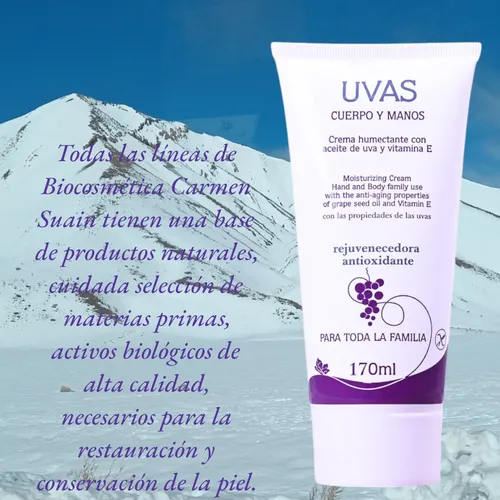 Crema De Cuerpo Y Manos Por 170 Ml Uvas Carmen Suain