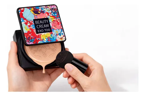 Base De Maquillaje Cc Cream Cojín Esponja X1 Suave Natural