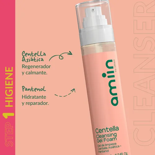 Gel De Limpieza Facial Centella Asiatica Amiin Idraet 125 Ml