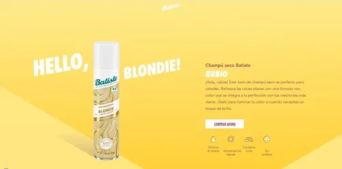 3 Shampoo Seco Batiste Blonde Lavado Sin Agua En Aerosol