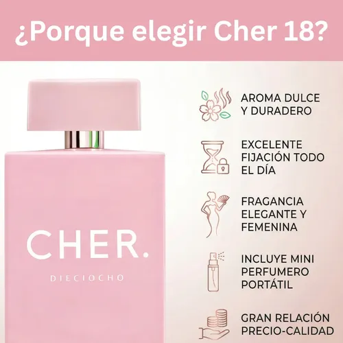 Perfume Mujer Cher Dieciocho 100ml Edp Original