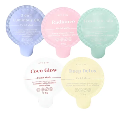 Mascarilla Facial En Crema Hidratante Limpiadora City Girl Tipo de piel Todo tipo de piel