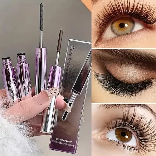 Máscara De Pestañas Voluminizadora Eye Fiber Warp Gege Bear Color 01 – Negro