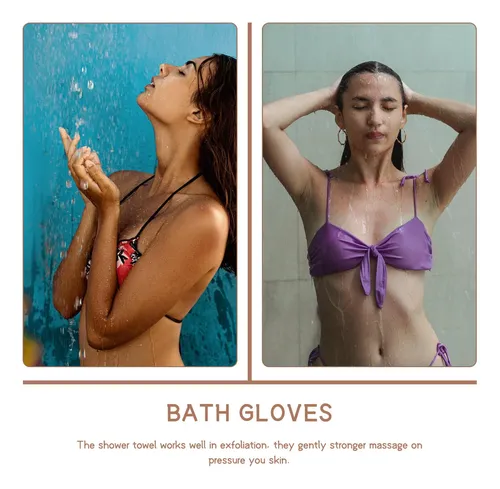 Guantes Exfoliantes De Yute Para Baño, Prácticos Y Útiles