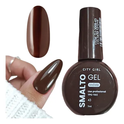 Esmalte Semipermanente Uv City Girl Chocolate