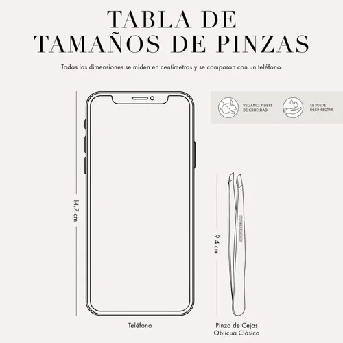 Pinza Depilar Cejas Tweezerman Oblicua Clásica