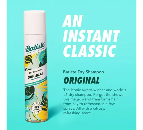 3 Shampoo Seco Batiste Original Lavado Sin Agua En Aerosol