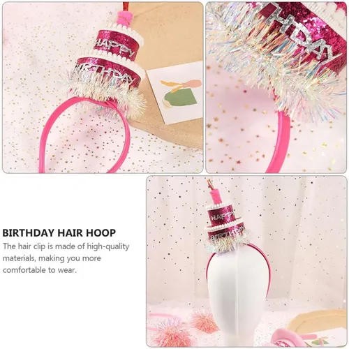 Diadema Decorativa Para Cumpleaños, Tocado Forma De Pastel