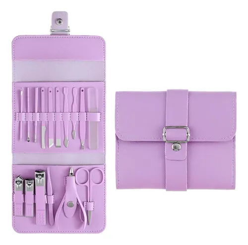 W Juego De Cortaúñas De Manicura De 16 Piezas, Kit De
