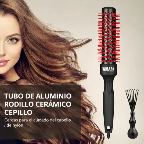 Cepillo Redondo Térmico Para Cabello 43mm Peluquería Wmark N