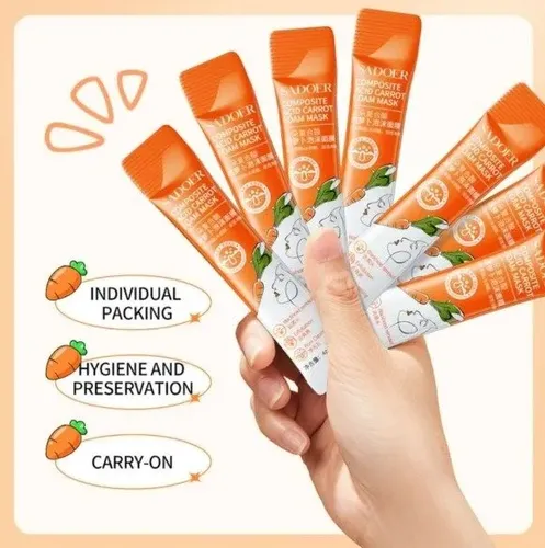 Mascarilla Facial De Zanahoria Espuma X12 Und Sadoer