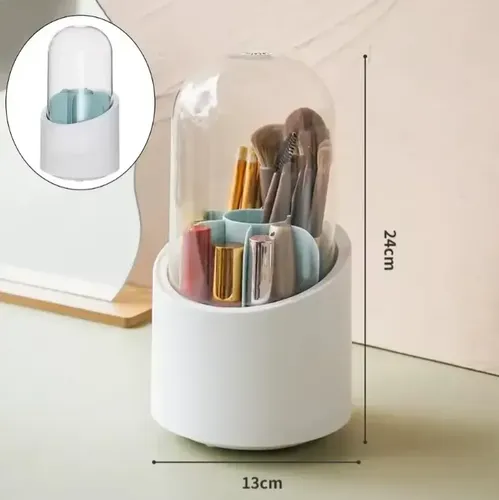 Porta Brochas Giratorio 360° Organizador Maquillaje Capsula