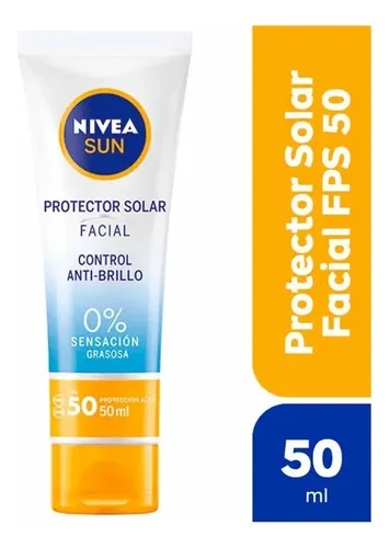 Nivea Sun Protector Solar Control Brillo Efecto Mate 50 Ml