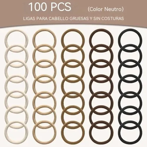 Set 100 Piezas Accesorios De Cabello Cómodos Y Duraderos