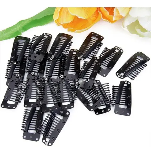 20x Negro 10 Dientes Broches – Peine Pinzas Horquillas De