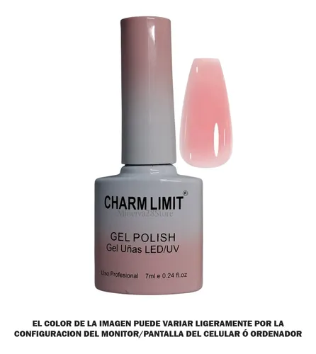 Esmalte Semi Via Lactea Rosa Uv/led Marca Charm Limit 7ml