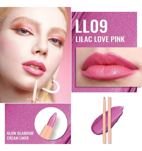 Lápiz Labial Delineador Impermeable Oulac Ll09 Lilac Love